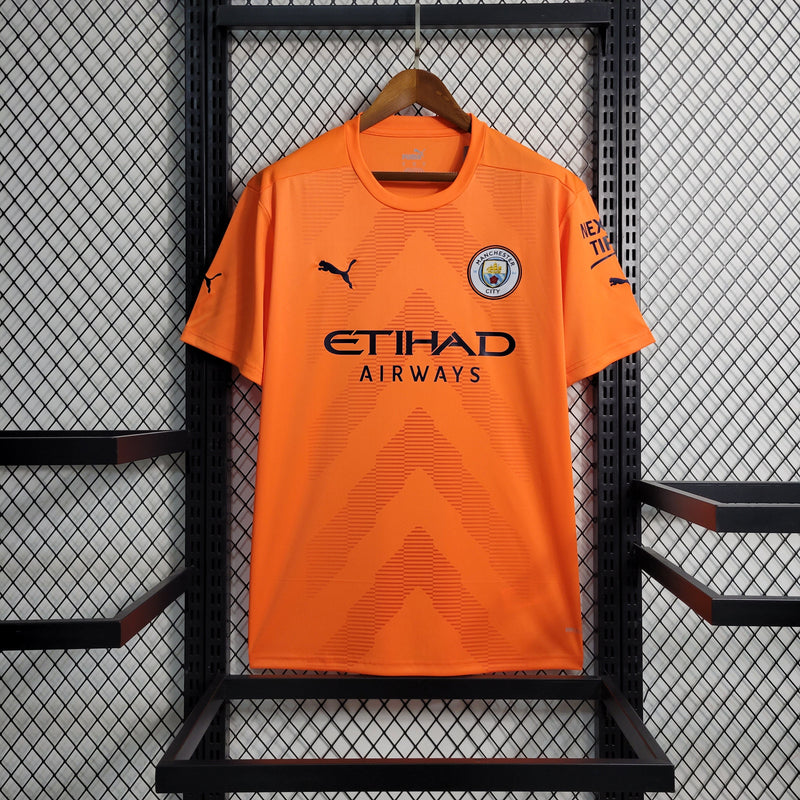 Camisa Manchester City Goleiro 22/23 Torcedor Puma Masculina - Laranja