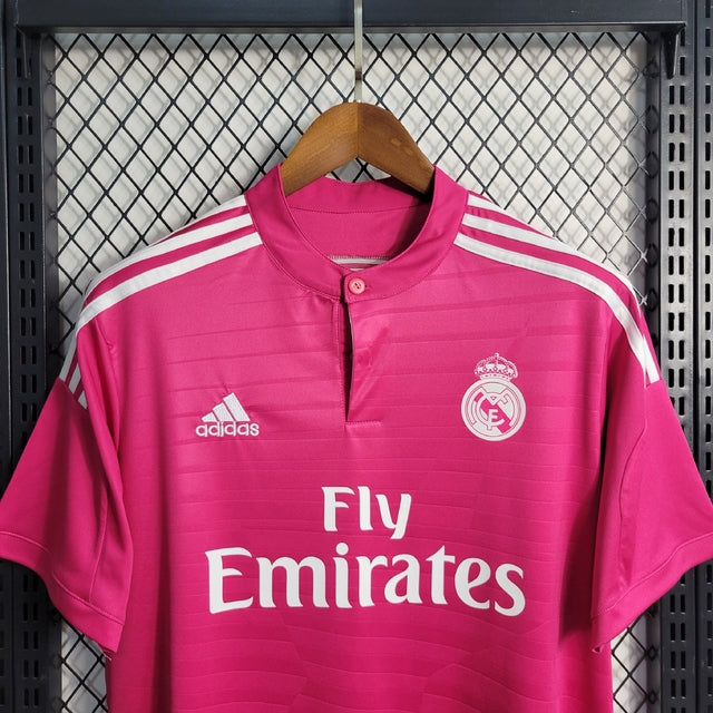 Camisa Real Madrid Retrô Third 14/15 Adidas Masculina - Rosa