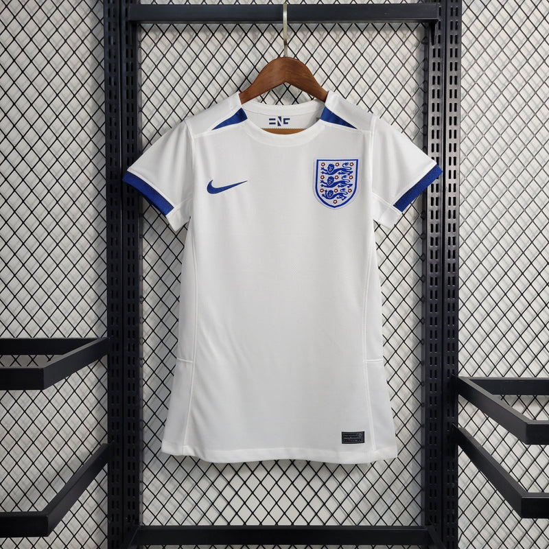 Camisa Inglaterra Feminino Home 23/24 Torcedor Nike Feminina - Branco e Azul