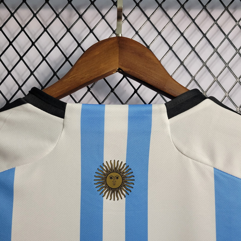 Camisa Argentina Home 22/23 Torcedor Adidas Feminina - Azul e Branca