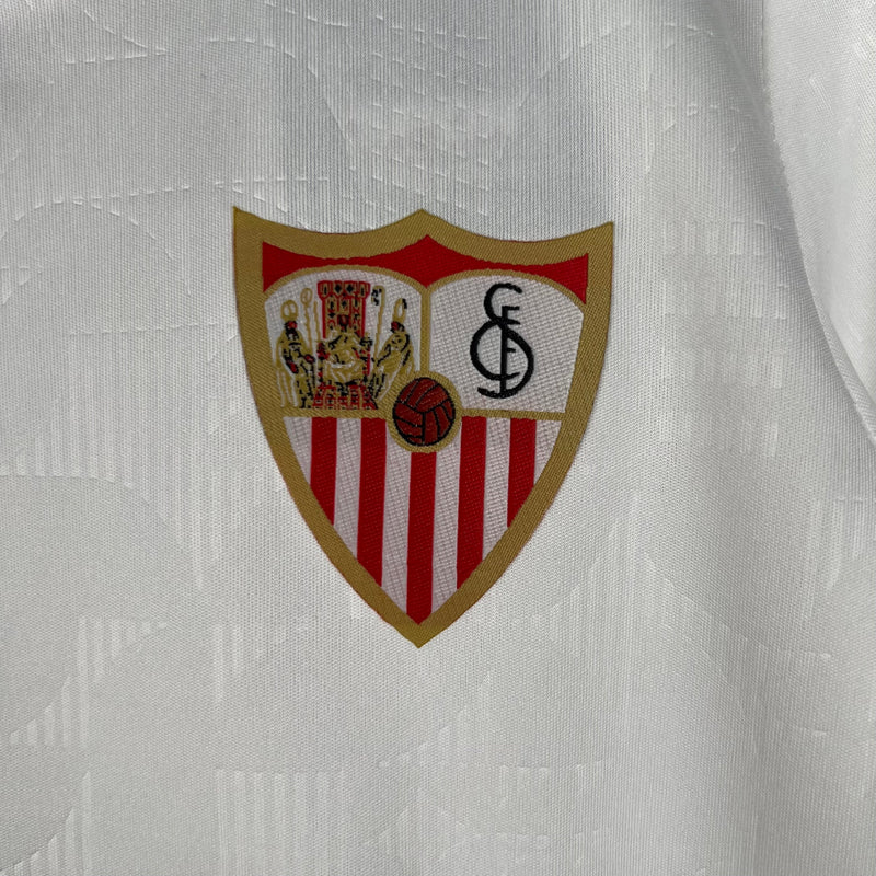 Kit Infantil Sevilla Home 23/24 Unissex Castore - Branco