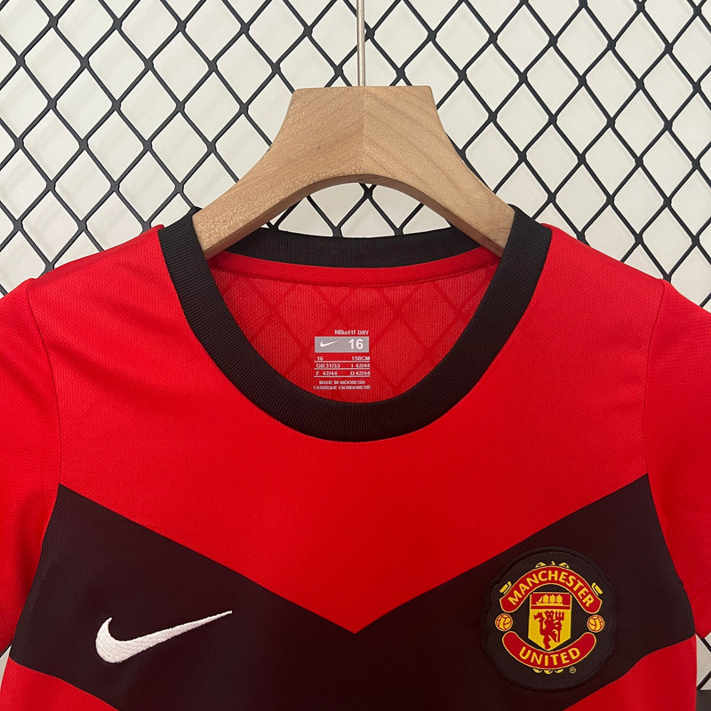 Kit infantil Manchester United Retrô Home 2009 Unissex Nike - Vermelho