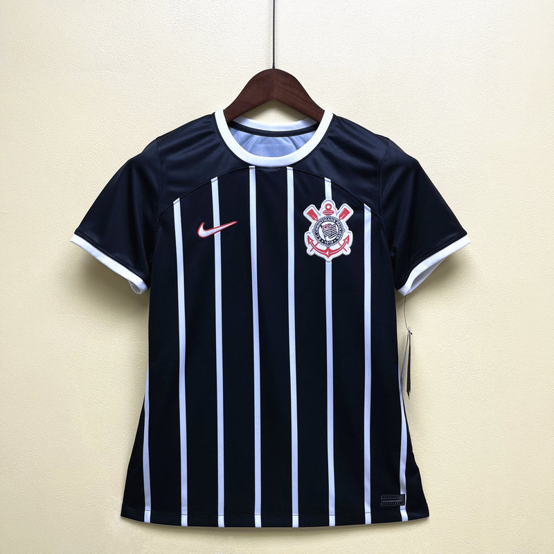 Camisa Corinthians Away 23/24 Torcedor Nike Feminina - Preta