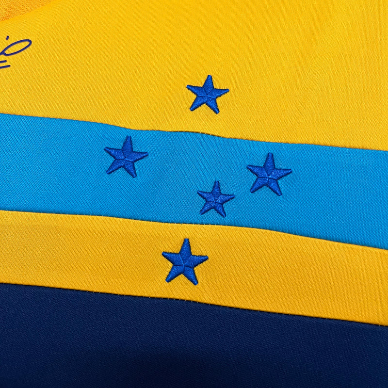 Camisa Cruzeiro Goleiro Retro 14/15 Torcedor Masculino Olympikus - Amarelo