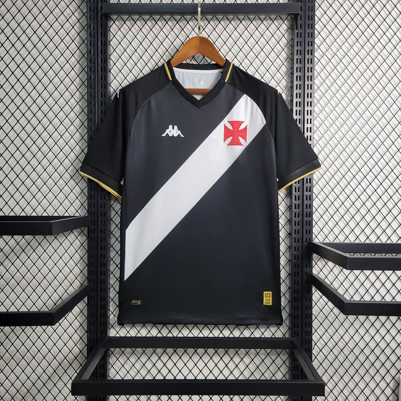 Camisa Vasco Da Gama Home 23/24 Kappa Masculina - Preta