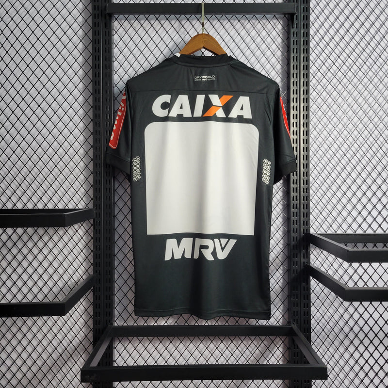 Camisa Atlético Mineiro Retro Home 16/17 Torcedor Masculino - Preto e Branco
