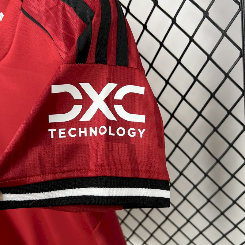 Kit infantil Manchester United Home 25/26 Unissex Adidas - Vermelho