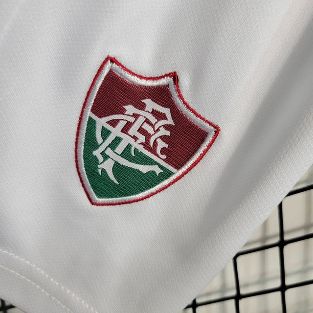 Kit Infantil Fluminense Home 23/24 Camisa + Shorts Umbro Unissex - Vermelho verde e Branca