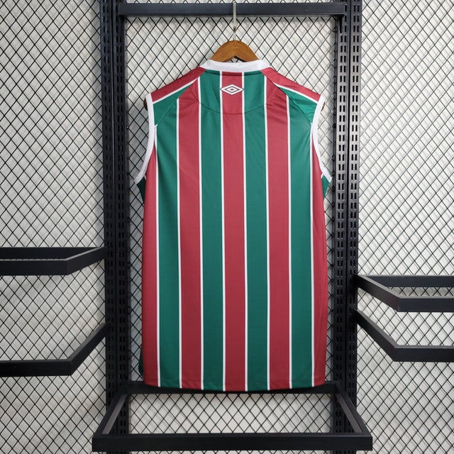 Camisa Fluminense Home Regata 23/24 Torcedor Umbro Masculina - Vermelha e Verde