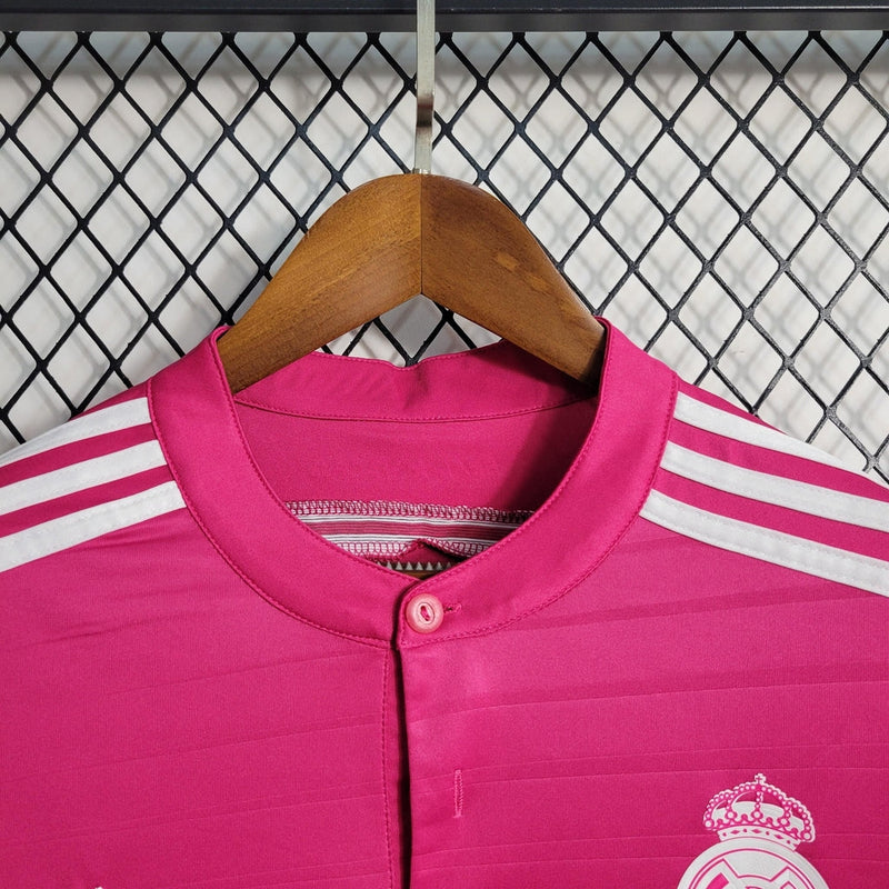 Camisa Real Madrid Retrô Third 14/15 Adidas Masculina - Rosa