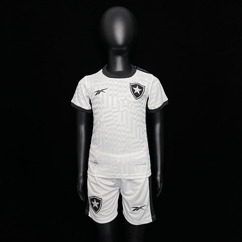 Kit Infantil Botafogo Away 23/24 Unissex - Branca