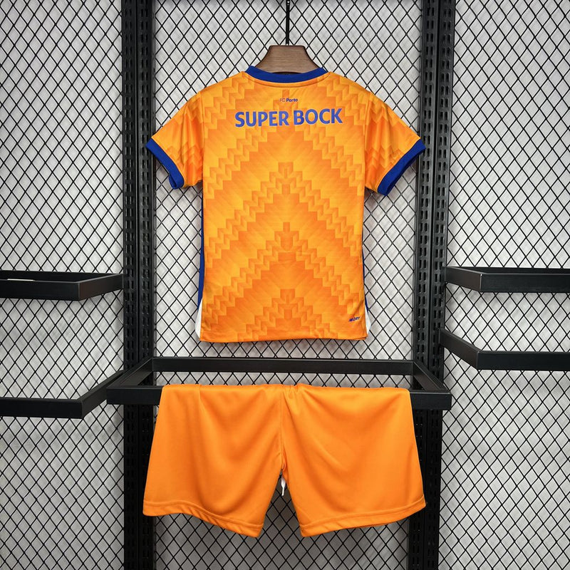 Kit Infantil Porto Away 24/25 Unissex New Balance - Laranja