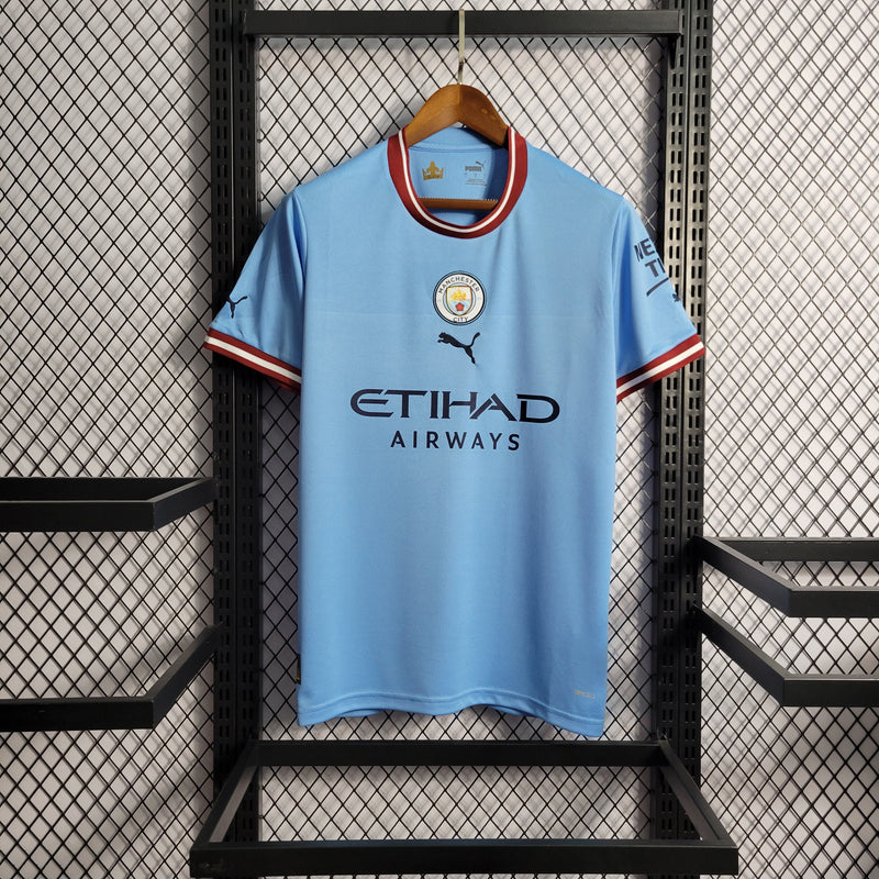 Camisa Manchester City Home 22/23 Torcedor Puma Masculina - Azul