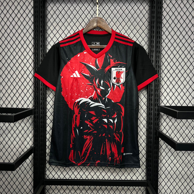 Camisa Japão Edição Dragon Ball 24/25 Torcedor Adidas Masculina - Preto e Vermelho