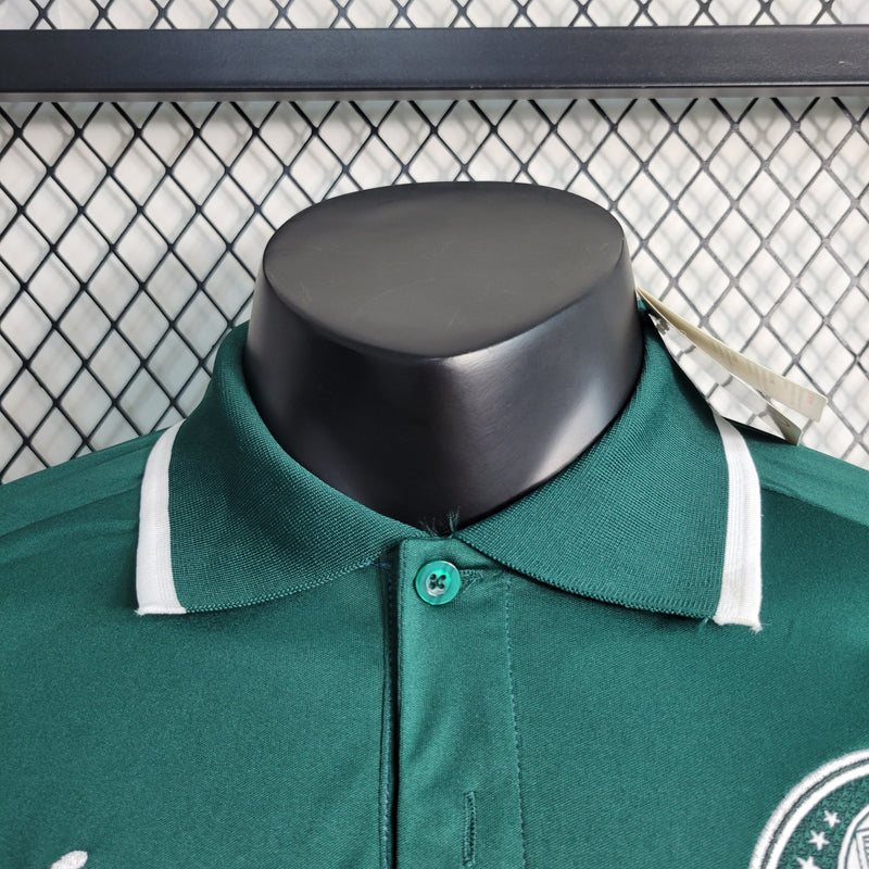 Palmeiras Polo Treino 23/24 Torcedor Puma Masculino - Verde Escuro