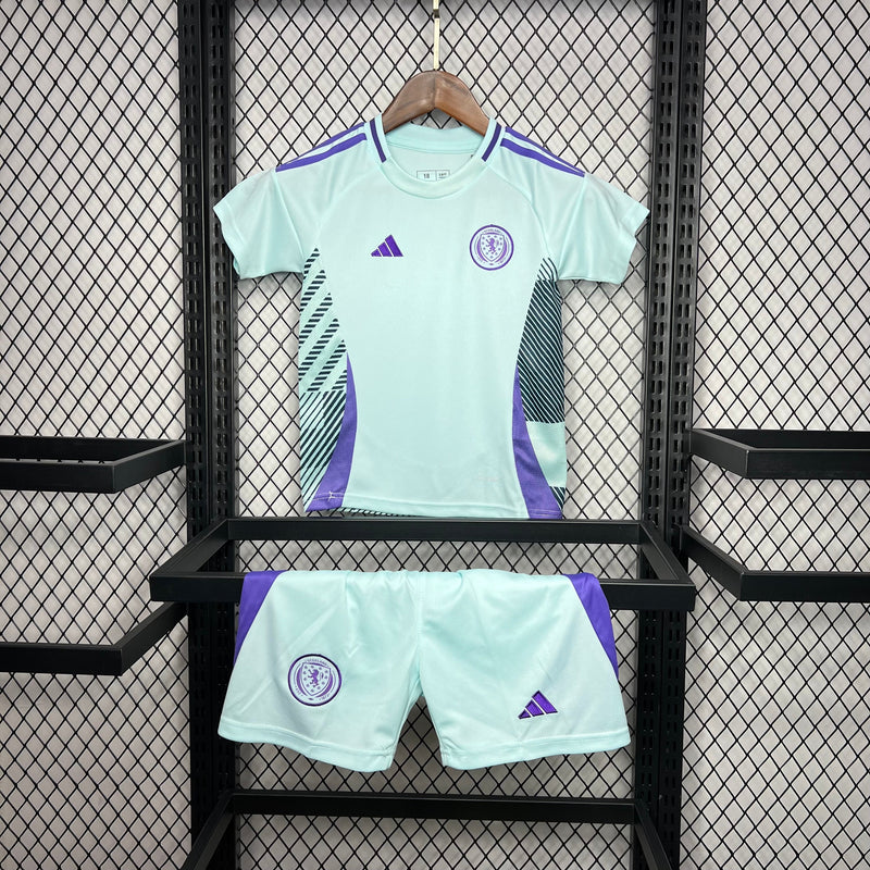 Kit Infantil Escocia Away 24/25 Adidas Unissex - Verde Claro