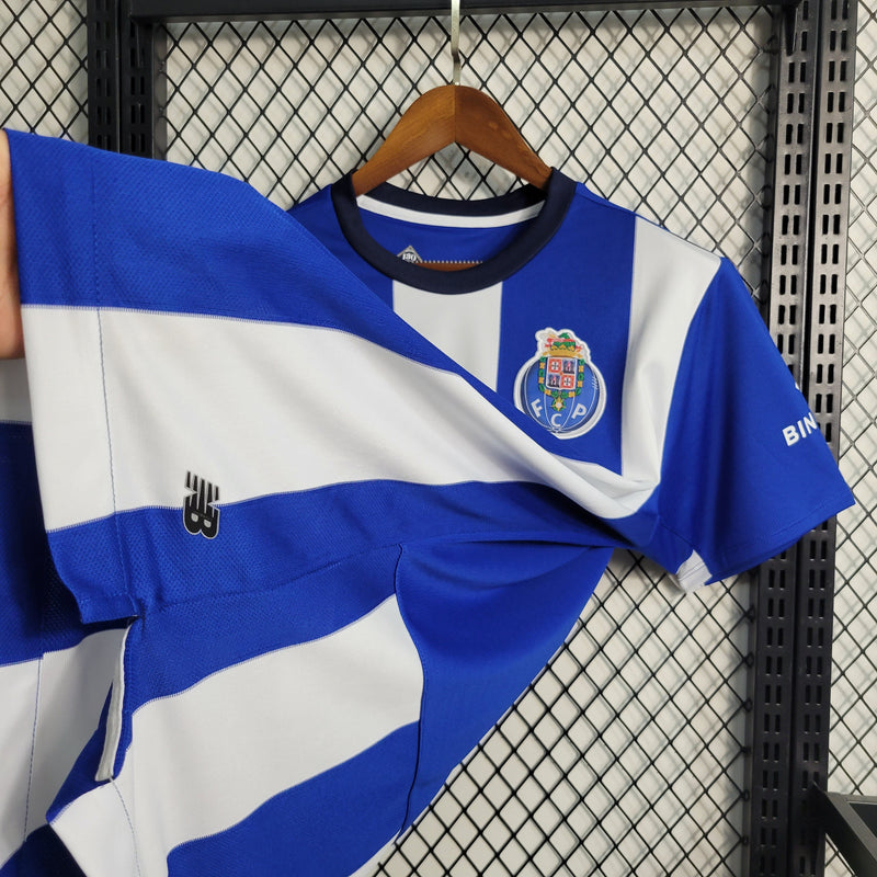 Camisa Porto Home 23/24 Torcedor NB Masculina - Azul e Branco