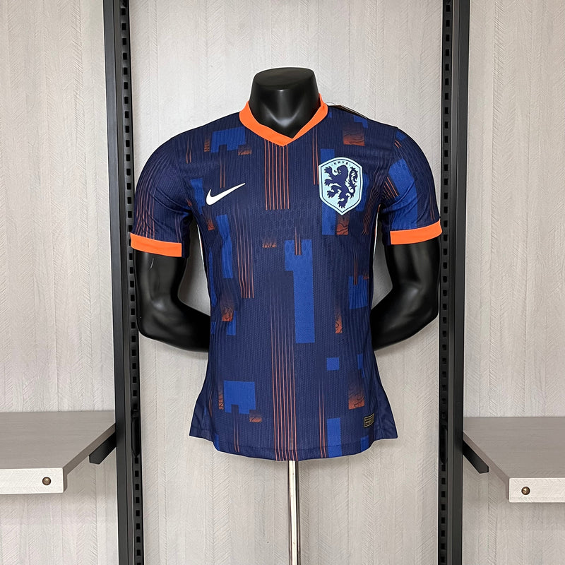 Camisa Holanda Away 24/25 Jogador Nike Masculina - Azul Escuro