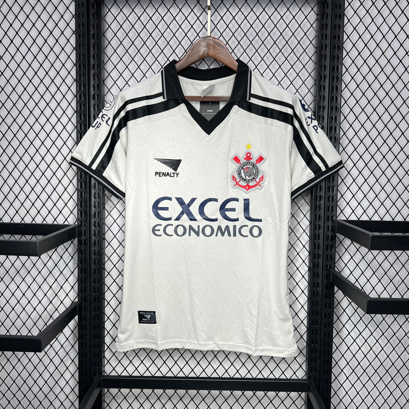 Camisa Corinthians Retro Home 1998 Torcedor Penalty Masculina - Branca