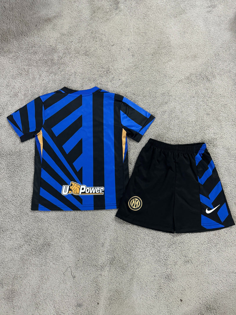 Kit Infantil Inter de Milão Home 24/25 Torcedor Nike Masculina - Azul e Preto