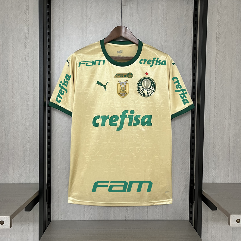 Palmeiras Third 24/25 Todos os Patrocinadores + Patch Torcedor Puma Masculino - Dourada