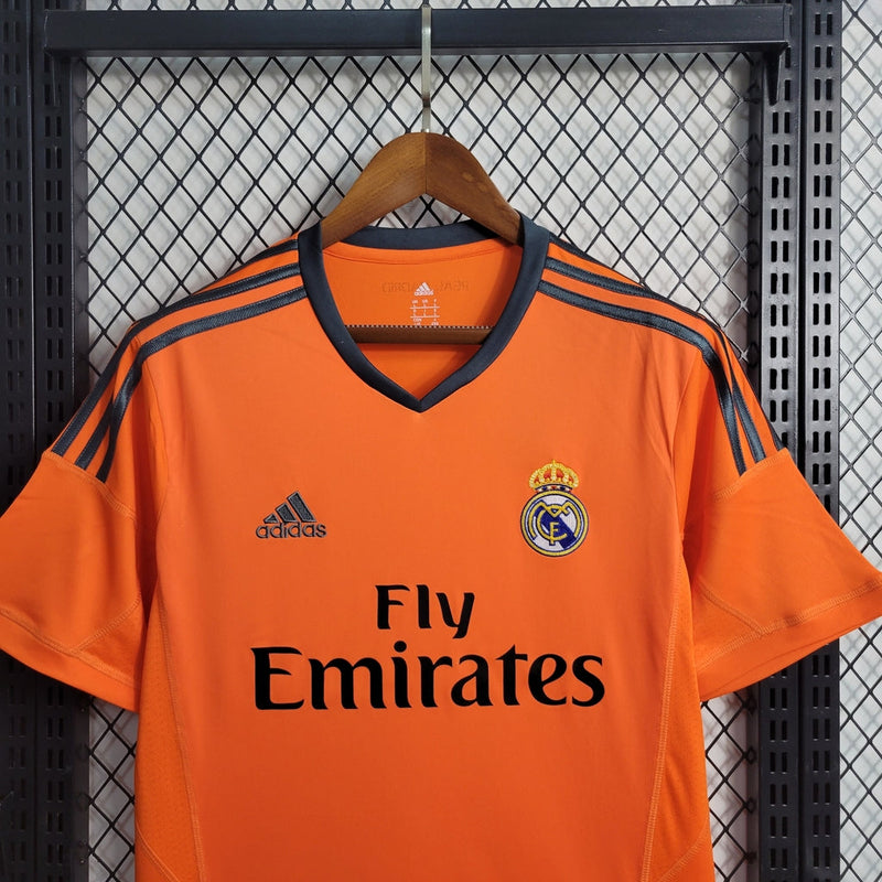 Camisa Real Madrid Retrô Away 13/14 Adidas Masculina - Laranja