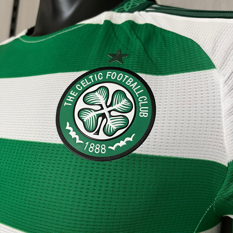 Camisa Celtic Home 24/25 Jogador Adidas Masculina - Verde e Branco