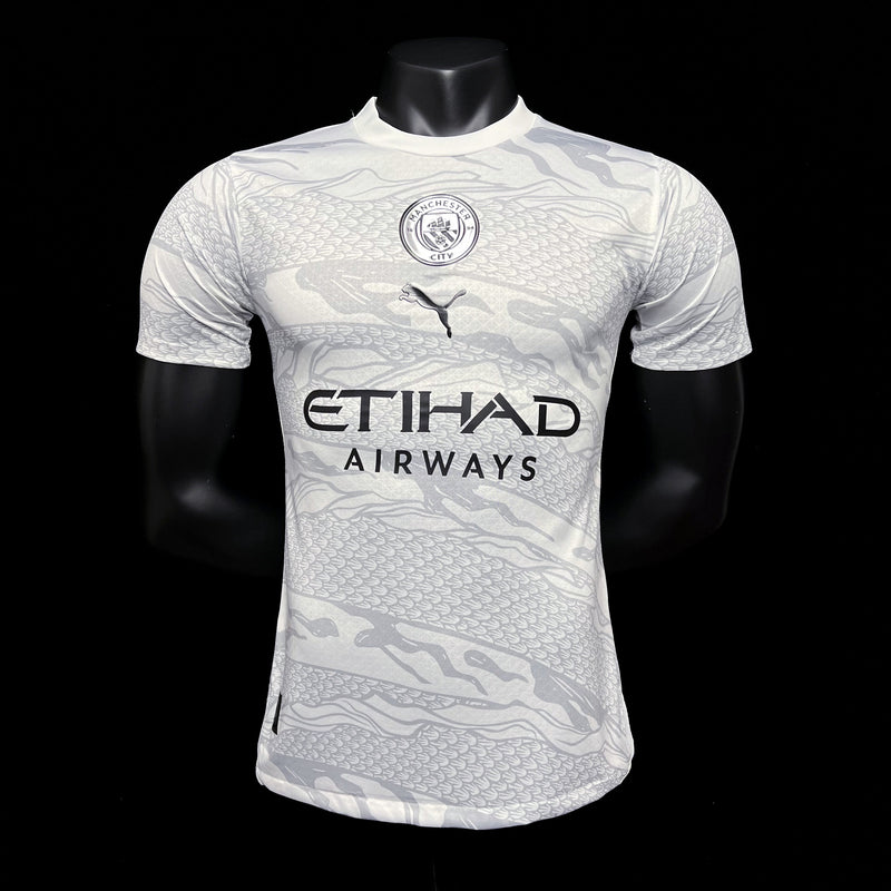 Camisa Manchester City Edição Especial Ano Chines 24/25 Jogador Puma Masculina - Branco