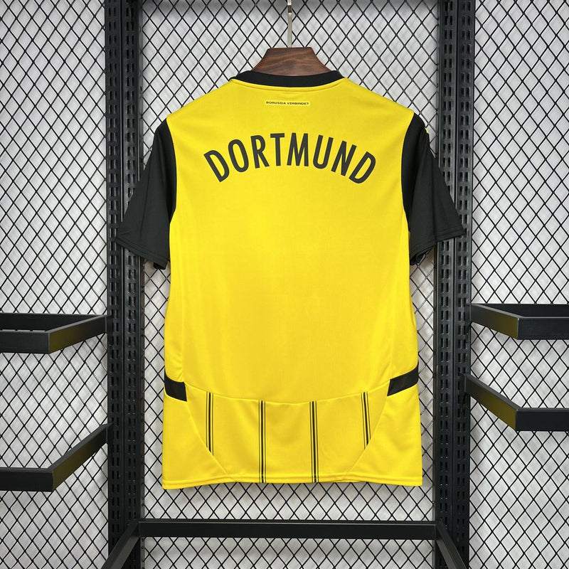 Camisa Borussia Dortmund Home 24/25 Torcedor Puma Masculina - Amarelo