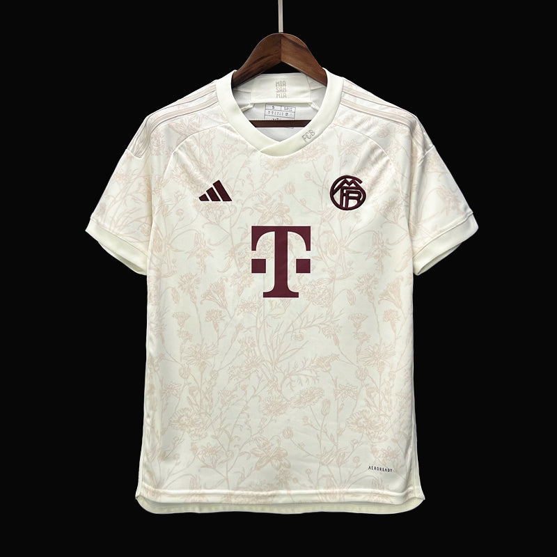 Camisa Bayern de Munique Third 23/24 Torcedor Adidas Masculina - Bege