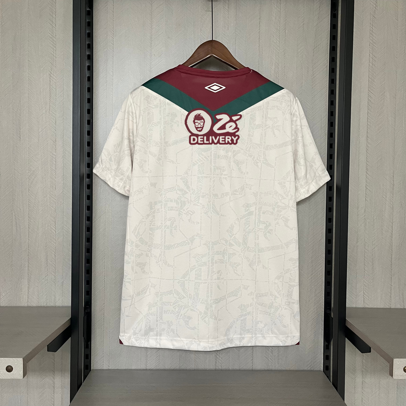 Camisa Fluminense Third 24/25 + Todos os Patrocinadores +  Torcedor Umbro Masculina - Branca