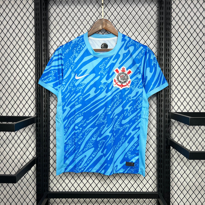 Camisa Corinthians Goleiro 24/25 Torcedor Nike Masculina - Azul