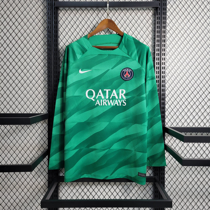 Camisa PSG Goleiro Manga Longa 23/24 Torcedor Nike Masculina - Verde