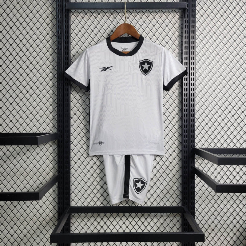 Kit Infantil Botafogo Away 23/24 Unissex Reebok - Branca