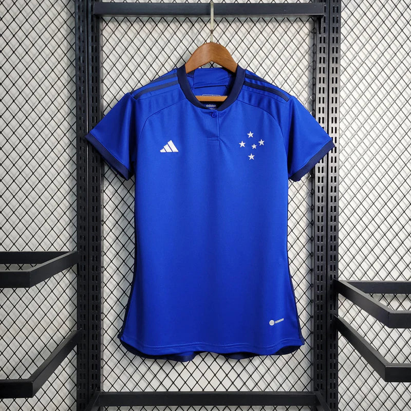 Camisa Cruzeiro Home 23/24 Torcedor Adidas Feminino - Azul