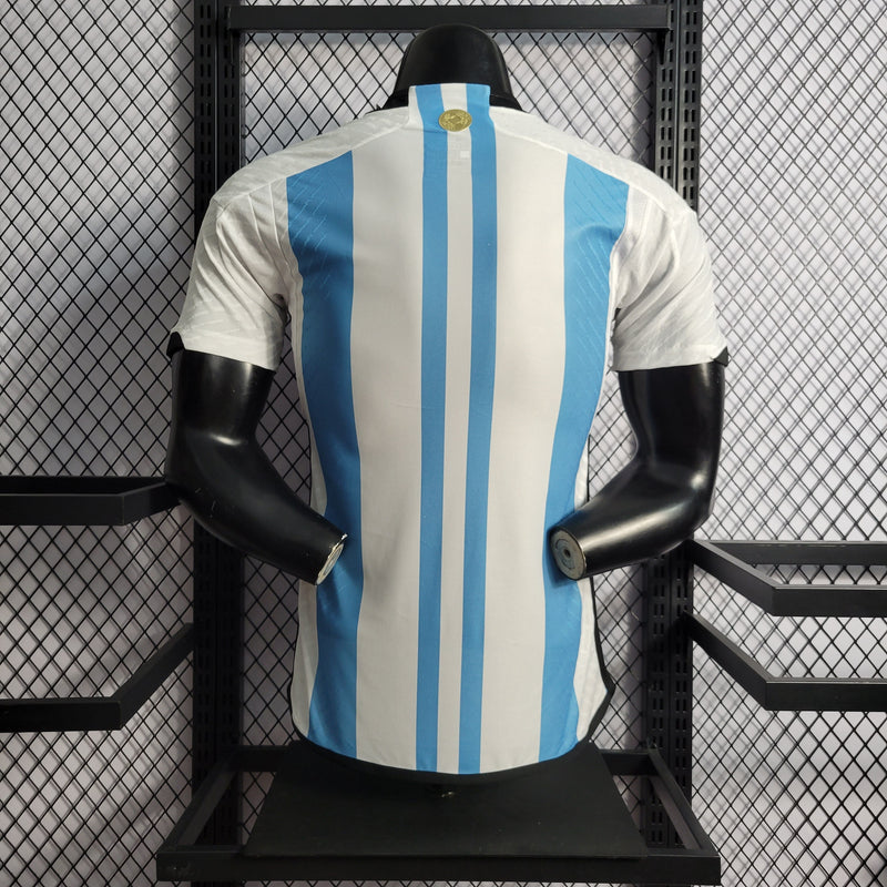 Camisa Argentina Home 22/23 Jogador Adidas Masculina - Azul e Branca