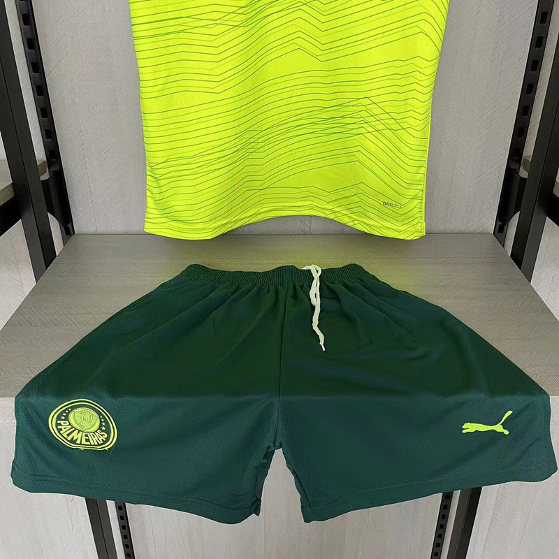 Kit Infantil Palmeiras Third 23/24 Camisa + Shorts Puma Unissex - Verde Claro