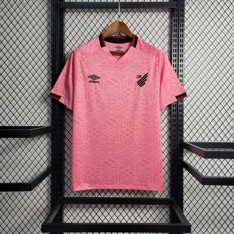 Camisa Athletico Paranaense Outubro Rosa 22/23 Torcedor Umbro Masculino - Rosa