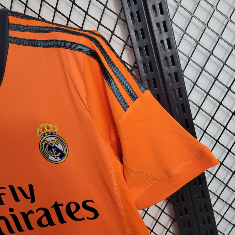 Camisa Real Madrid Retrô Away 13/14 Adidas Masculina - Laranja