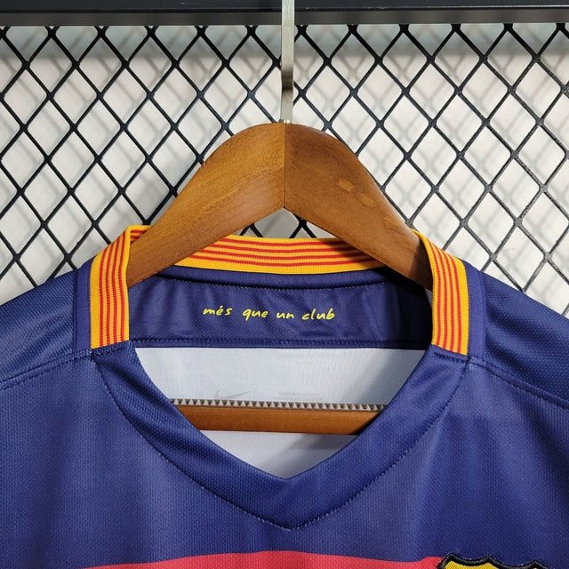 Camisa Barcelona Home Retrô 2016 Nike Masculino - Azul Grená