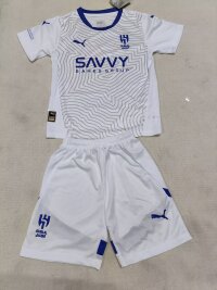 Kit Infantil Al Hilal Away 24/25 Torcedor Puma Masculina - Branco