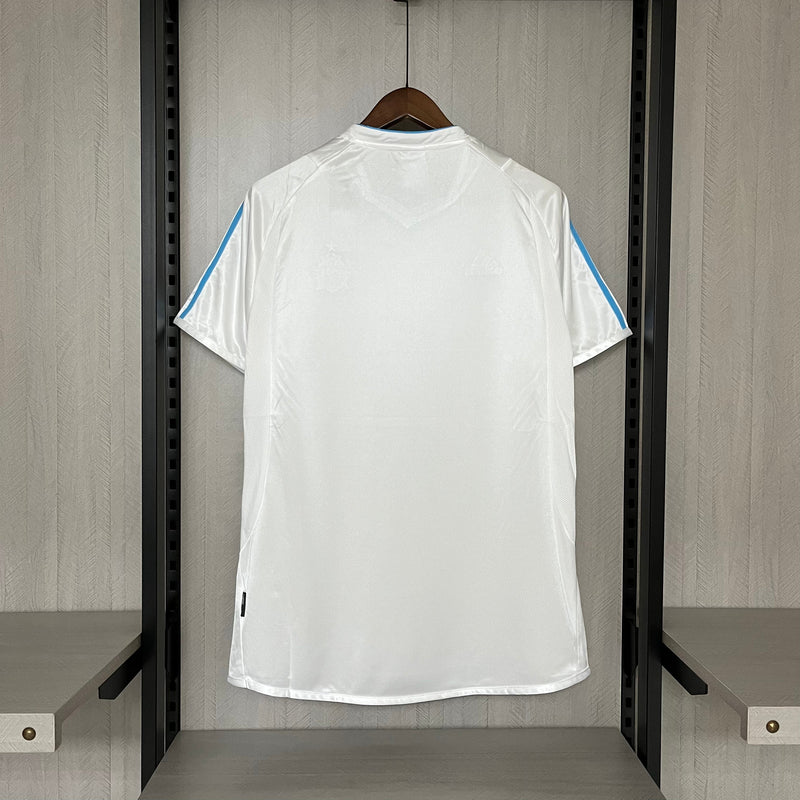 Camisa Olympique De Marseille Home Retro 02/03 Torcedor Adidas Masculino - Branco e Azul