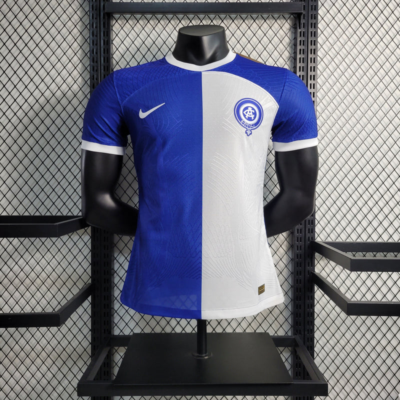 Camisa Atlético de Madrid Away 23/24 Jogador Nike Masculina - Branca e Azul