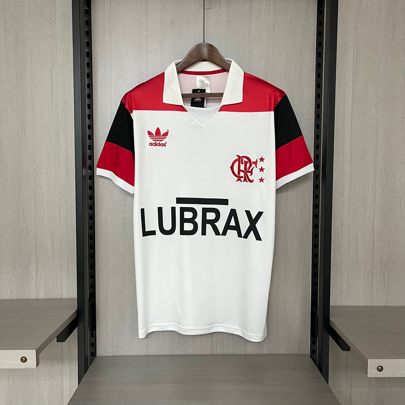 Camisa Flamengo Away Retro 1986 Torcedor Adidas  Masculina - Branca