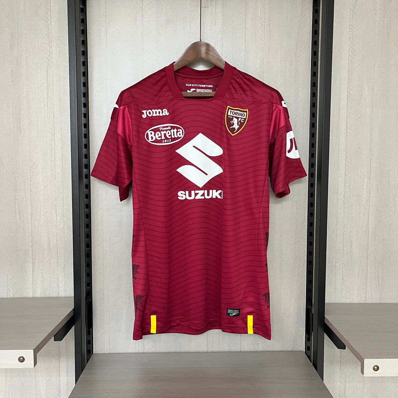 Camisa Torino Home 23/24 Torcedor Joma Masculina - Vinho