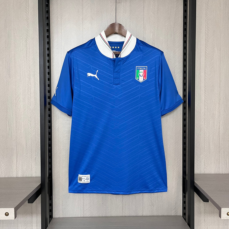 Camisa Itália Home 2012 Retro Torcedor Puma Masculino - Azul