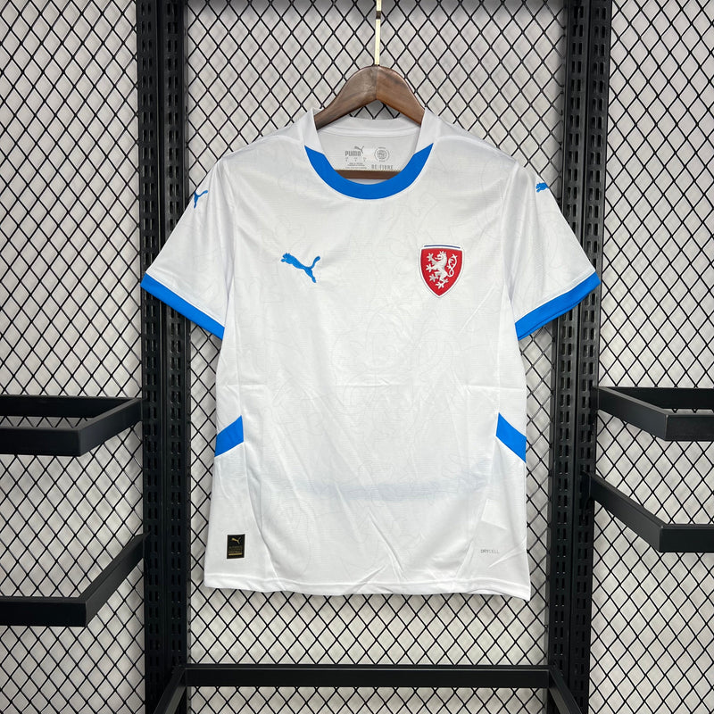 Camisa Republica Tchéquia Away 24/25 Torcedor Puma Masculina - Branco