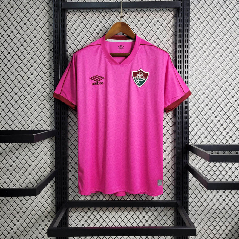 Camisa Fluminense Outubro Rosa 23/24 Torcedor Umbro Masculina - Rosa