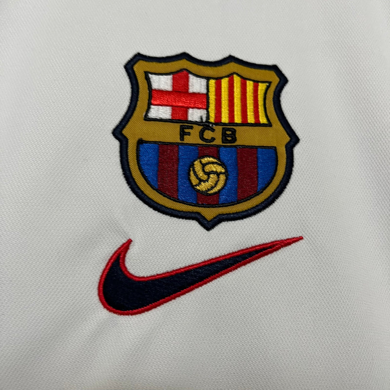 Camisa Barcelona Away Retro 1998 Torcedor Nike Masculino - Branca