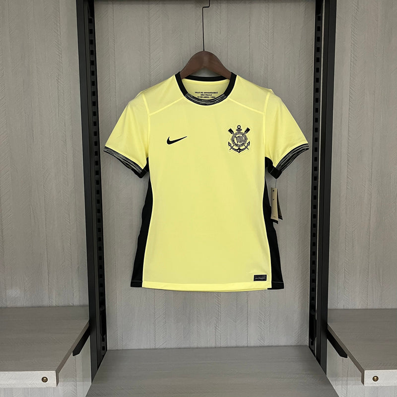 Camisa Corinthians Third 23/24 Torcedor Nike Feminina - Amarela